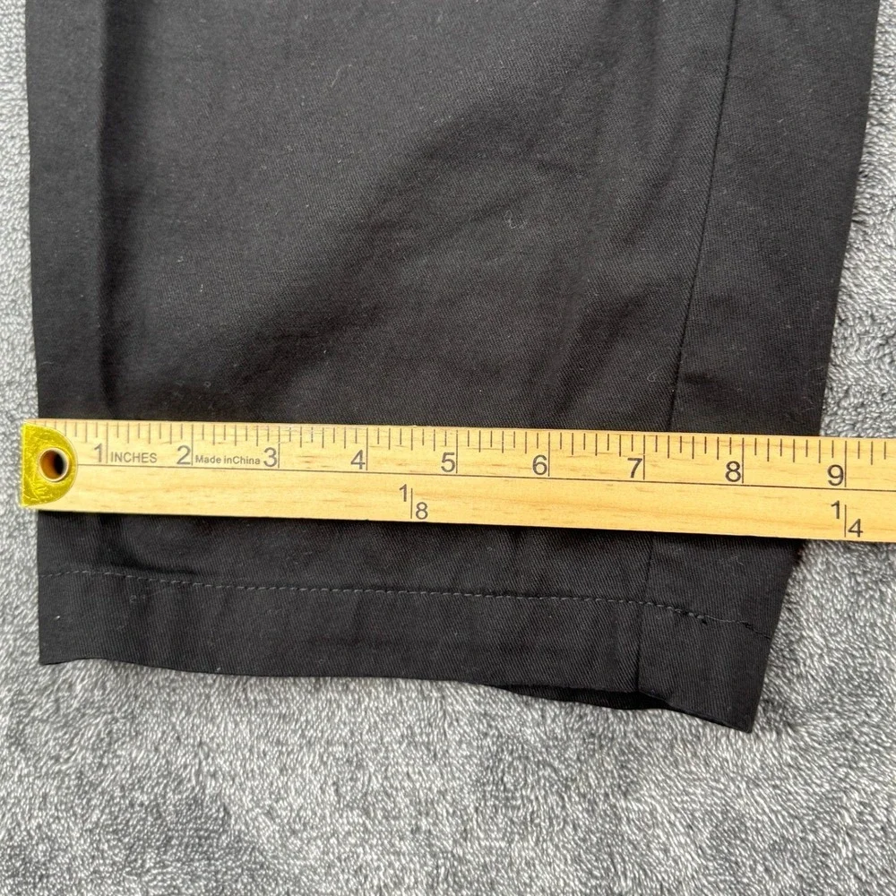 Basic Editions Mens Black‎ Cotton Elastic Waist Cargo Pull On Pants Size S/C